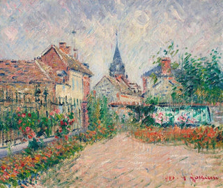 Widok na Saint-Cyr-du-Vaudreuil, Eure - Gustave Loiseau — widok dzieła