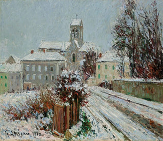 Gustave Loiseau - a neige  AuverssurOise.webp