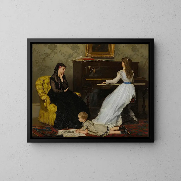 Praktyczny - Gustave Léonard de Jonghe — oprawiony obraz na ścianie