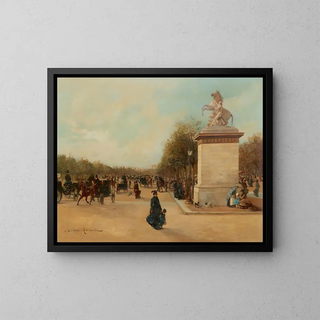 Gustave Maincent - The Champs lyses With The Tuileries And The Arc De Triumphe In The Distance.webp