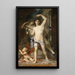 Młody mężczyzna i śmierć - Gustave Moreau — oprawiony obraz na ścianie