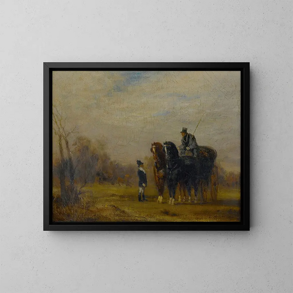 Le coche - Gustave Moreau — oprawiony obraz na ścianie
