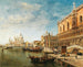 Widok na Wenecję z Pałacem Dożów i Punta della Dogana w oddali - Gustave Walckiers — widok dzieła