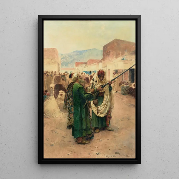 Le Marchand d'armes - Gustavo Simoni — oprawiony obraz na ścianie
