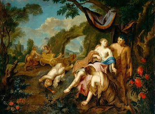 Bacchus i Ariadna - Gustavus Hesselius — widok dzieła