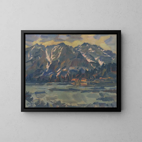 Jezioro Popradské Pleso - Gustav Mahler — oprawiony obraz na ścianie
