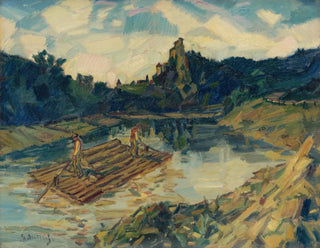 Des poutres sur la rivière Orava - Gustav Mahler — widok dzieła