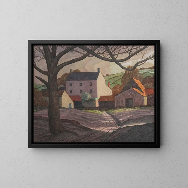 zamknięty magenta, Monmouthshire - Guy Kortright — oprawiony obraz na ścianie