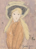 Mała dziewczynka z dużym kapeluszem - Gwen John — widok dzieła