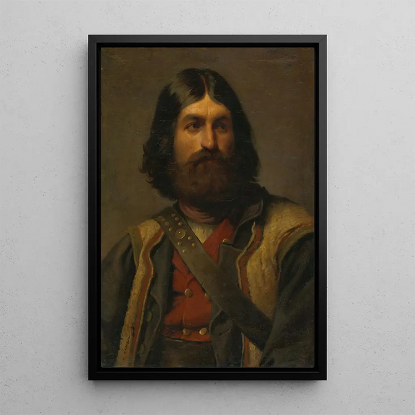 Portret mężczyzny - Gyula Benczúr — oprawiony obraz na ścianie