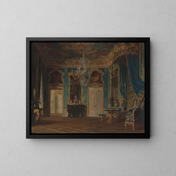 Projekt obrazu do sali dla króla Ludwika II Bawarskiego 1854-1886 - Gyula Benczúr — oprawiony obraz na ścianie
