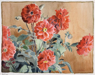 Dahlias - Hannah Borger Overbeck — widok dzieła