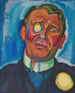 Portret dżentelmena z monoklem - Hanns Bolz — widok dzieła