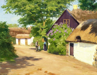 Hans Andersen Brendekilde - Sommerdag i landsbyen.webp