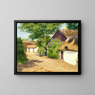 Hans Andersen Brendekilde - Sommerdag i landsbyen.webp