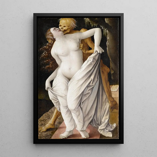 La Mort et la Femme - Hans Baldung — oprawiony obraz na ścianie