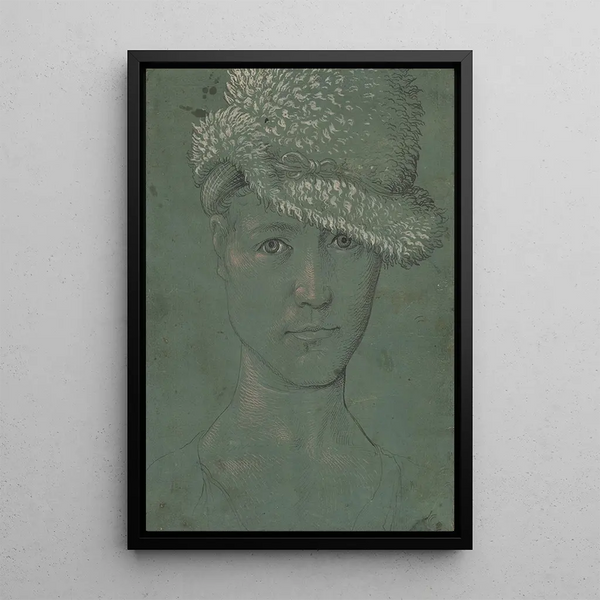 Autoportret młodości - Hans Baldung — oprawiony obraz na ścianie