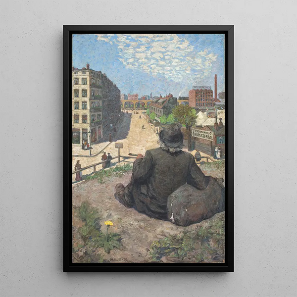 Wiosna - Hans Baluschek — oprawiony obraz na ścianie