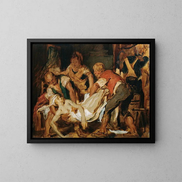 Le sauvetage du corps de Jean-Paul Marat - Hans Canon — oprawiony obraz na ścianie
