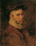 Starszy mężczyzna z kołnierzem i brodą - Hans Canon — widok dzieła