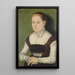 portret kobiety - Hans Cranach — oprawiony obraz na ścianie