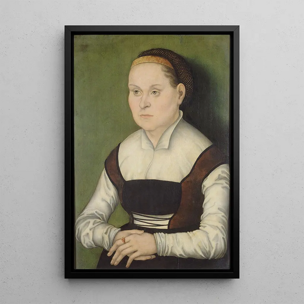 portret kobiety - Hans Cranach — oprawiony obraz na ścianie