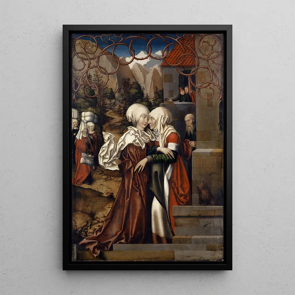 La Visitation - Hans Fries — oprawiony obraz na ścianie
