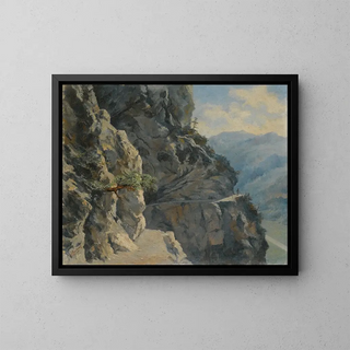 Le Frstensteig au Liechtenstein - Hans Gantner — oprawiony obraz na ścianie