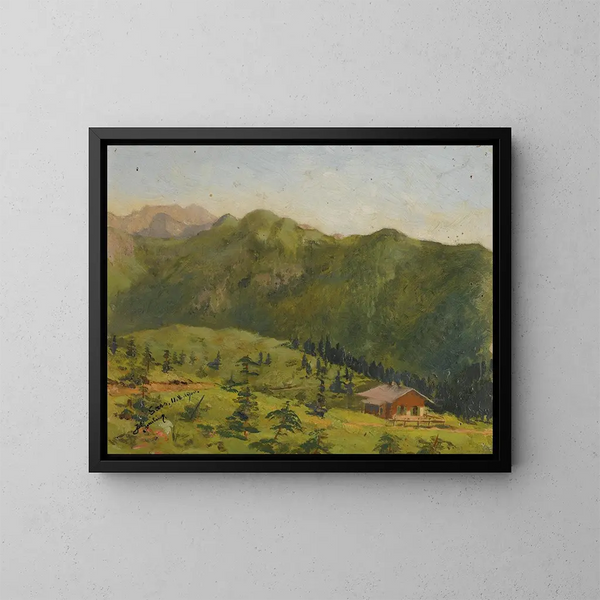 Le pavillon de chasse de Saas au Liechtenstein - Hans Gantner — oprawiony obraz na ścianie