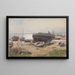 Un port sur la mer Baltique - Hans Gude — oprawiony obraz na ścianie