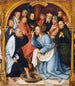 Jezus obmywający stopy świętemu Piotrowi - Hans Holbein Starszy — widok dzieła