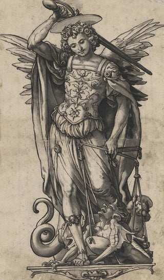 Hans Holbein The Younger - Der Erzengel Michael als Seelenwger.webp