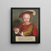Edypa VI dziecka - Hans Holbein młodszy — oprawiony obraz na ścianie