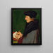 Portret Erazma z Rotterdamu piszącego - Hans Holbein Młodszy — oprawiony obraz na ścianie