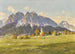 Obergrainau z Zugspitze i Waxenstein - Hans Maurus — widok dzieła