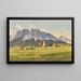 Obergrainau z Zugspitze i Waxenstein - Hans Maurus — oprawiony obraz na ścianie