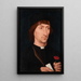 Portret mężczyzny z goździkiem - Hans Memling — oprawiony obraz na ścianie