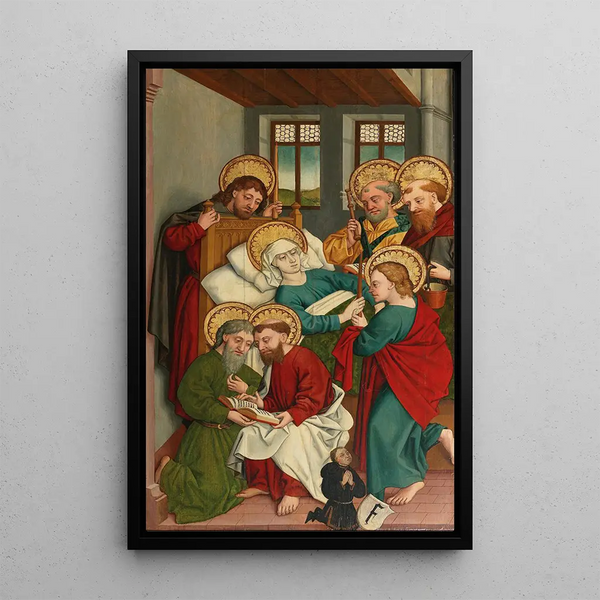 Un volet d'autel avec la Mort de la Vierge - Hans Murer — oprawiony obraz na ścianie