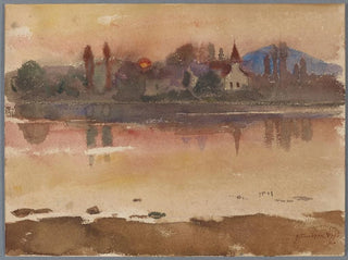 Zachód słońca - Hans Sandreuter — widok dzieła