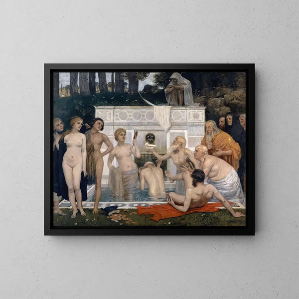 La Fontaine de jouvence - Hans Sandreuter — oprawiony obraz na ścianie
