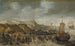 Wycierającego się kaszalota na plaży w Noordwijk 28 grudnia 1614 - Hans Savery starszy — widok dzieła