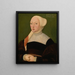 portret kobiety - Hans Schäufelein l'Ancien — oprawiony obraz na ścianie