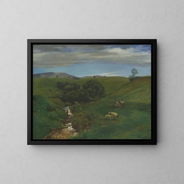 Preria w Schwarzwaldzie koło Bernau - Hans Thoma — oprawiony obraz na ścianie