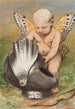 Cherubin z hełmem - Hans Thoma — widok dzieła