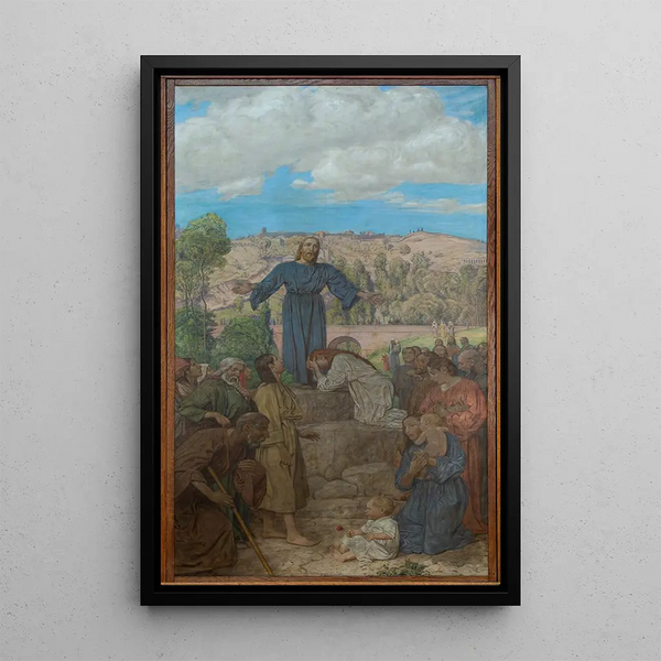 Chrystus jako nauczyciel - Hans Thoma — oprawiony obraz na ścianie