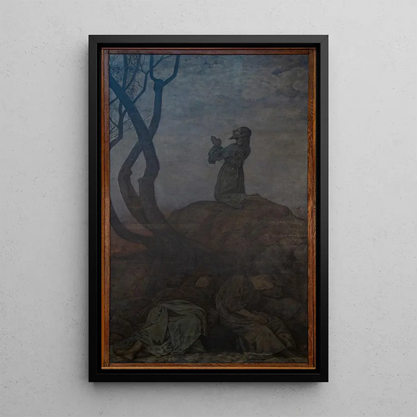 Chrystus na Górze Oliwnej - Hans Thoma — oprawiony obraz na ścianie