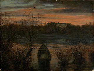 samotnej łodzi - Hans Thoma — widok dzieła