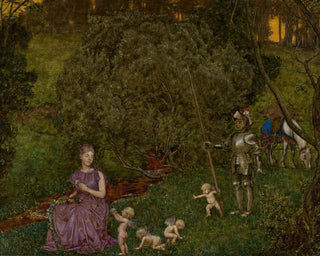 Rycerz z bajki - Hans Thoma — widok dzieła