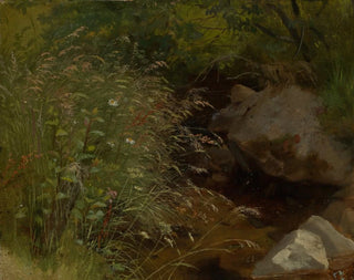 Kobieta nad brzegiem wody - Hans Thoma — widok dzieła