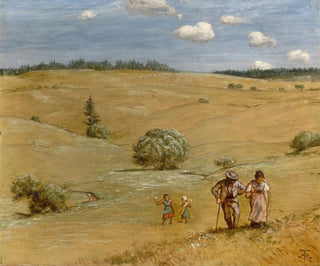 Pagórkowaty krajobraz - Hans Thoma — widok dzieła